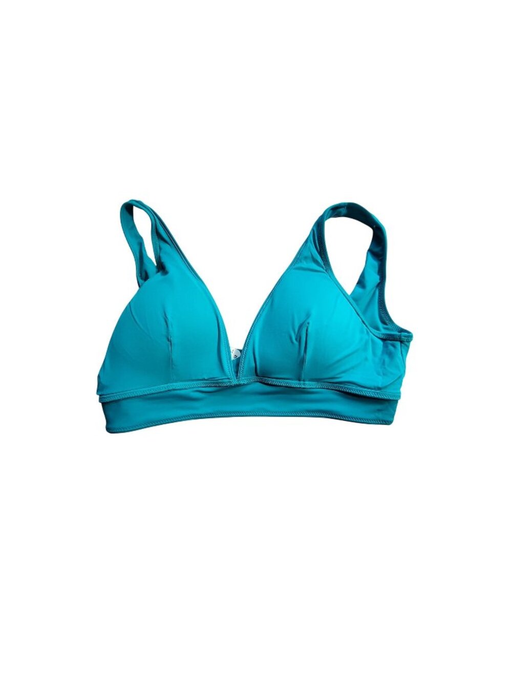 Tommy Bahama Turquoise Bikini Top  L  Adjustable Palm Modern Collection Swimwear